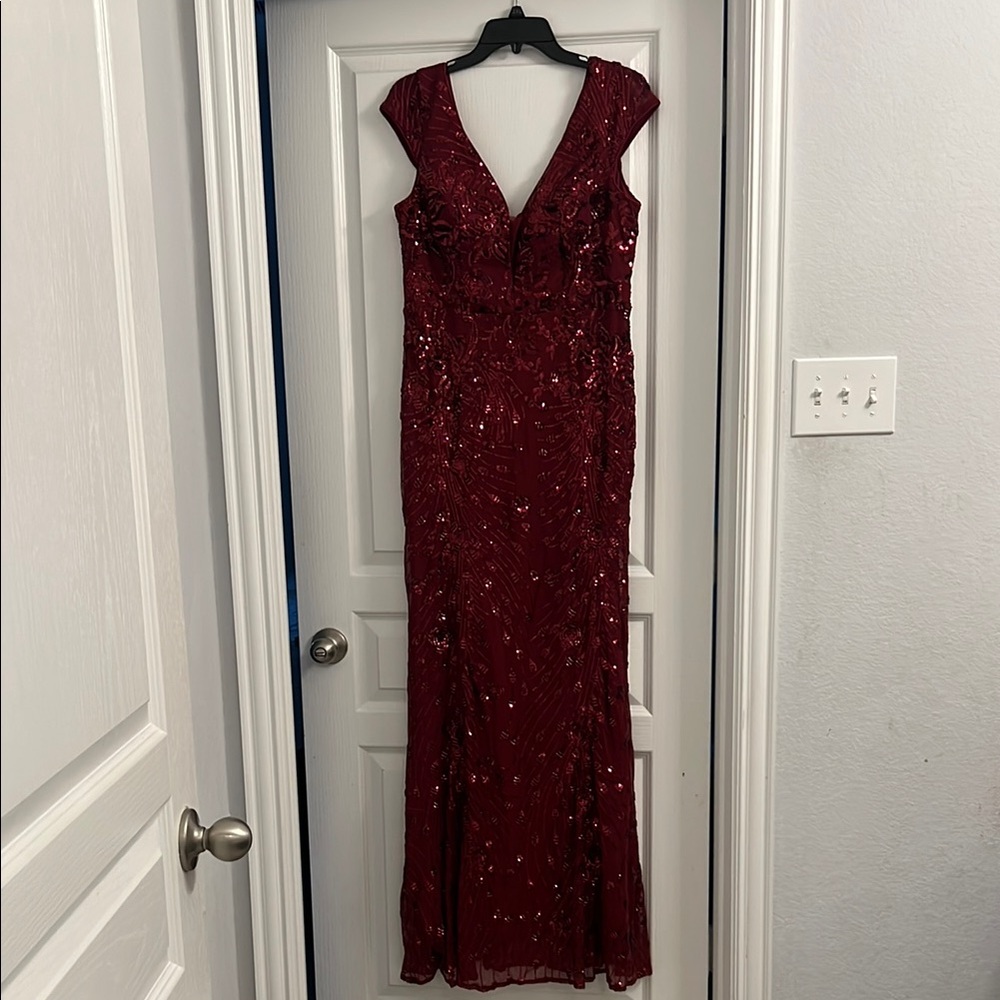Burgundy Sleeveless Dress